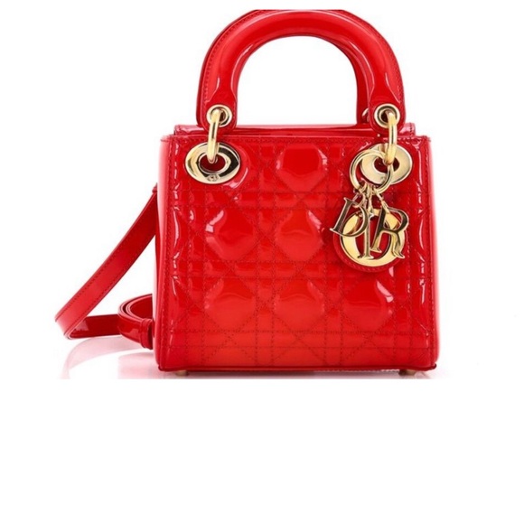 Red Patent Leather Handbag - Picture 1 of 1